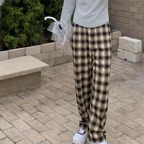 Ladies Thick Plaid Pants Winter Thermal Fleece Lined Stretch Leggings Pants - Picture 25 of 33