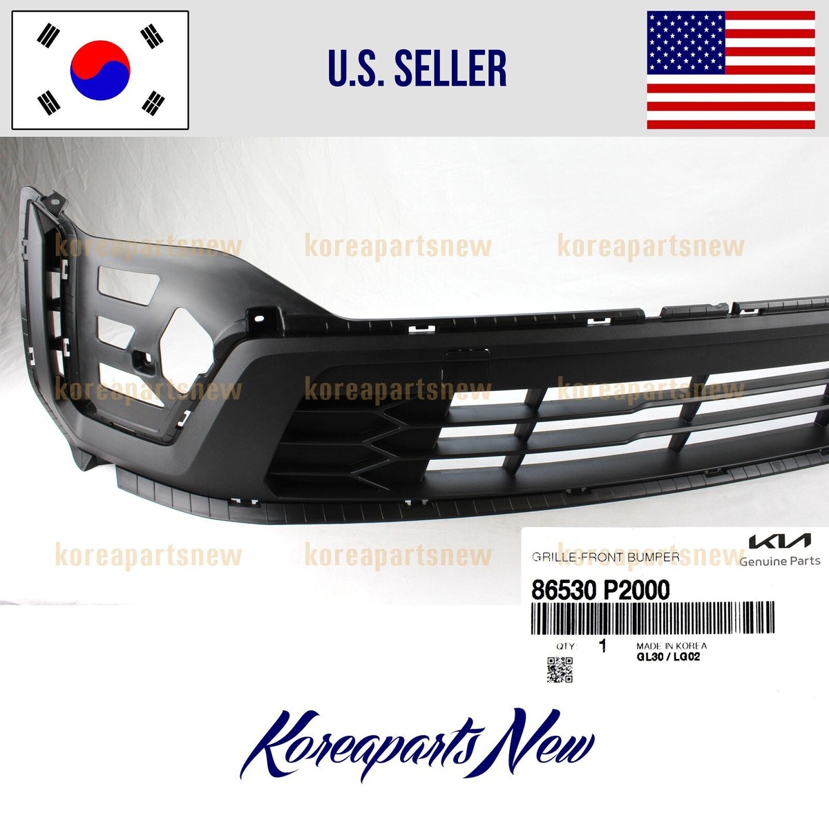 Front LOWER Bumper Grille 86530P2000 TEXTURED ⭐OEM⭐ Kia Sorento