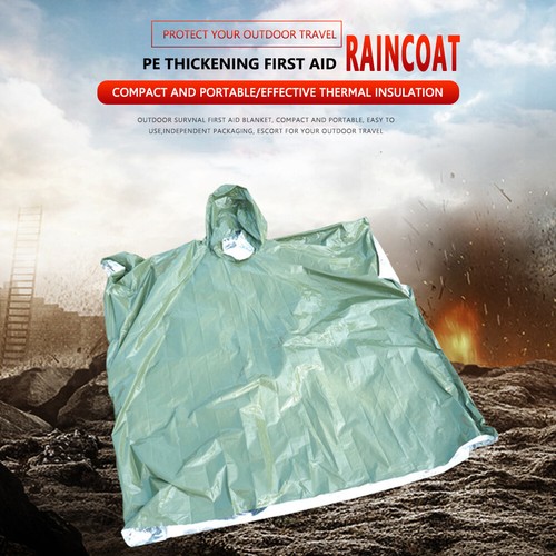Yueton 4PCS Poncho Impermeabile Di Emergenza A Forma Di Palla - Portatile, Usa E Getta, Per Parchi Divertimento, Campeggio, Viaggi