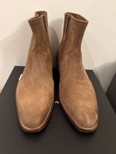 wyatt zipped boots in suede