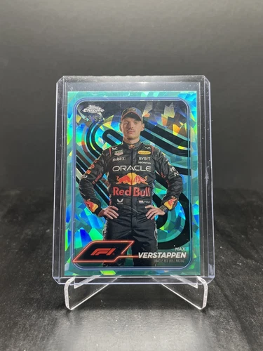 2024 Topps Chrome Sapphire Formula 1 F1 Max Verstappen Portrait Aqua 43/99 #1