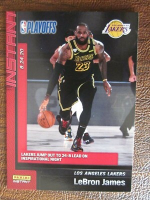 2019-20 Panini Instant LeBron James Lakers #171 8/24/20 Playoffs