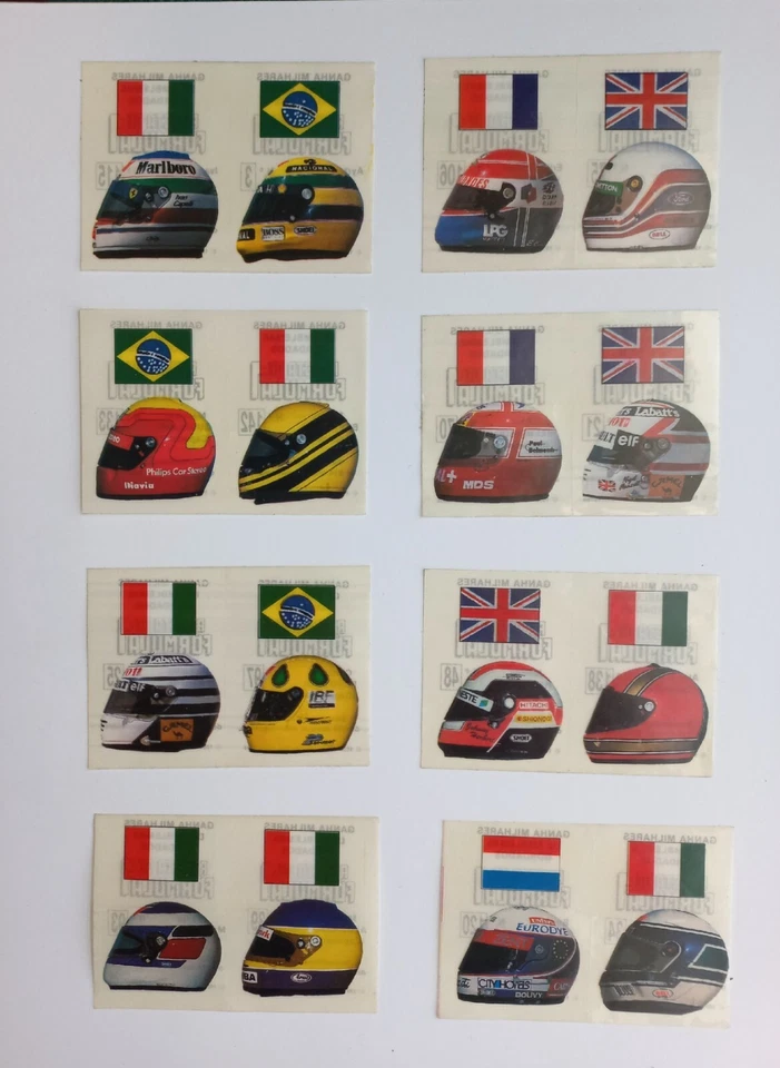 16 Adesivos Capacetes Pilotos Fórmula 1 Foto 3 de 4