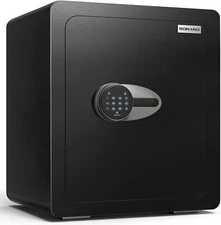 BONANO Fireproof Safe Box, 2.0 Cub Home Safe Fireproof Waterproof with Mute Func