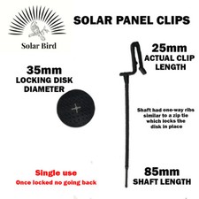 Solar Panel wire Mesh Clips Solarfix solar Mesh Birds pigeon Proofing @ 60