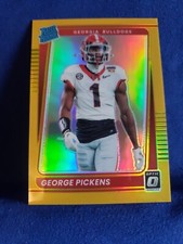 2022 Panini Optic Gold Prizm George Pickens  RC 5/10 Holo Steelers Bulldogs NFL 