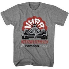 National Hot Rod Association T- Shirt Winternational Graphite Heather SM - 5XL