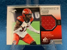 2021 SP Game Used CFL Richard Sindani Calgary Stampeders