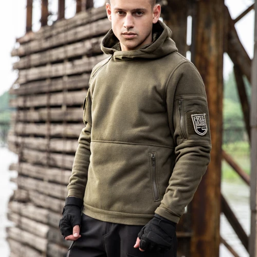 Tactical Outdoor Fleece Hiking Windproof Thick Jacket Soft Camping