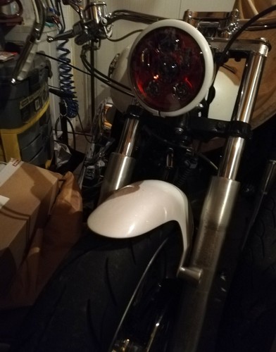 1X FARO LED PER HARLEY DAVIDSON MOTO H4 5.75" FAT BOB STREET BOB DYNA 6000K - Foto 7 di 7