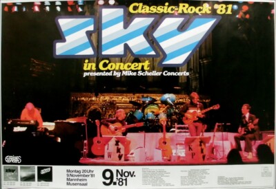 SKY - 1981 - Plakat - In Concert - Classic Rock Tour - Poster - Mannheim