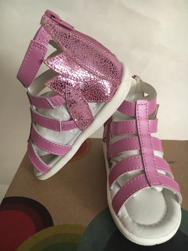 UMI Rozelle Jr.Gladiator 粉色凉鞋 学步儿童 女婴 美国 5,5.5 码 — 第 2/4 张图片