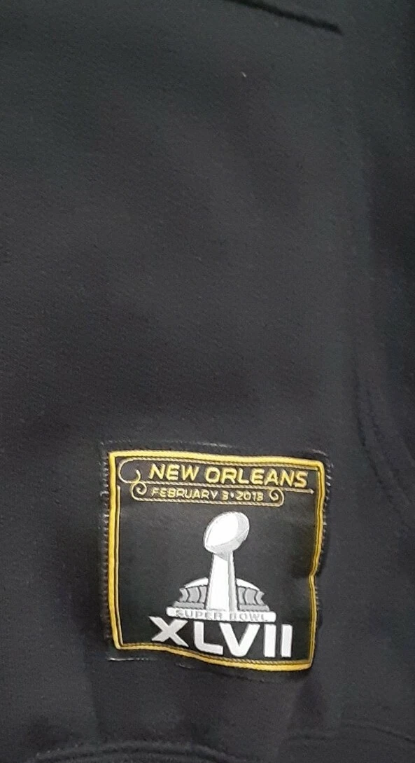 Hoodie Size Adult XL  SuperBowl By football Pullover Black