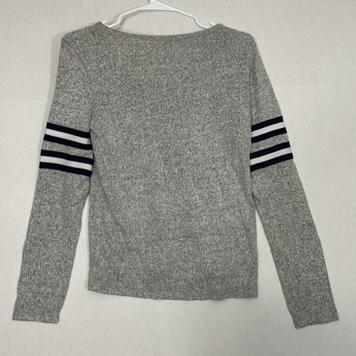 Gaze Knit Top, Long Sleeves, Gray, Small - Picture 8 of 8