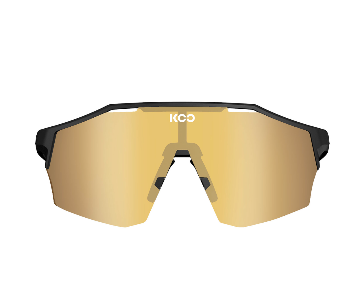 KOO Alibi Cycling Sunglasses - Black Matte w/ Gold Lens | eBay