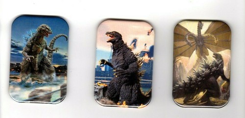 GODZILLA   3 REFRIGERATOR MAGNET  2" X 3"  WITH ROUNDED CORNER - Picture 1 of 5