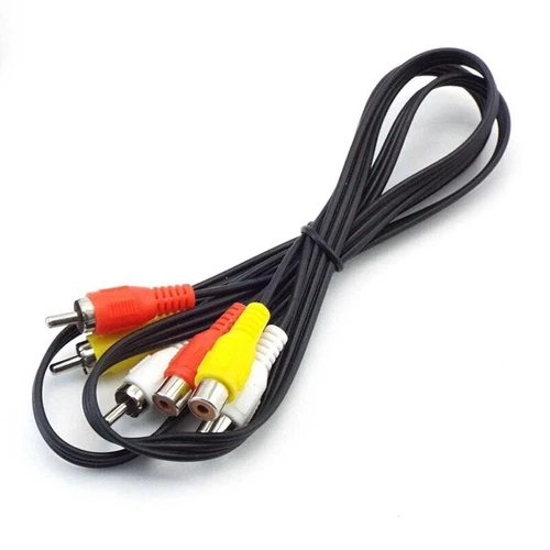 Cable de línea de audio AV video de 0,5 M/1 M/3 M/5 M RCA macho a hembra para reproductor de DVD - Imagen 4 de 7