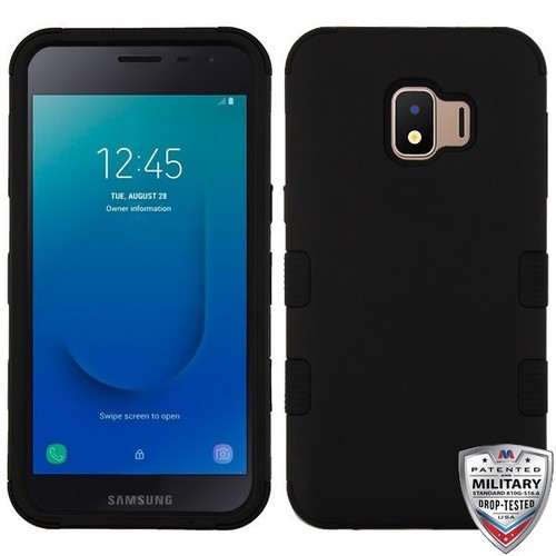 Funda de goma híbrida con armadura de impacto NEGRA para Samsung Galaxy J2 /Pure /Core - Imagen 6 de 6
