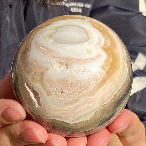 440G Bola Piedra Cebra Natural Cuarzo Cristal Mineral Espécimen - Imagen 5 de 10