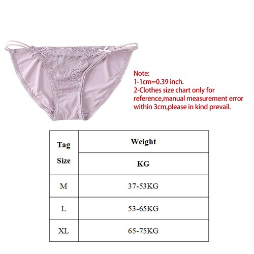 Women Thong Lace Panties Sexy Briefs Lingerie Underpants Bandage Bow Low-waist - Picture 2 of 31