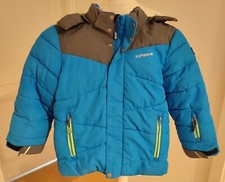 Ice Peak Junge Winterjacke Gr.116 Blau grün Ski Jacke sehr gut Zustand