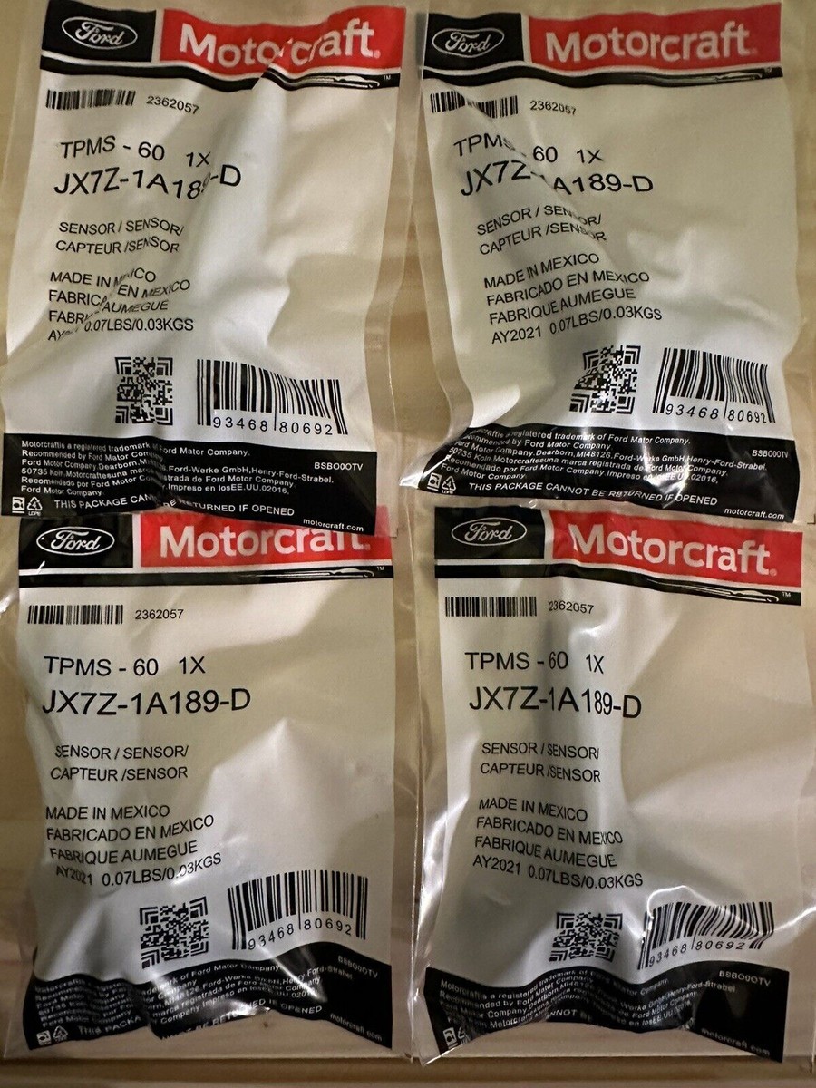 New Motorcraft Set Of 4 FORD OEM 20-22 Transit-150-Tpms Tire