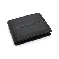 Portafoglio portafogli uomo in vera pelle cuoio slim piccolo con portamonete P1