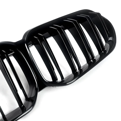 Parachoques delantero de doble listón rejilla para BMW Serie 2 F44 2020-2022 negro brillante - Imagen 12 de 13