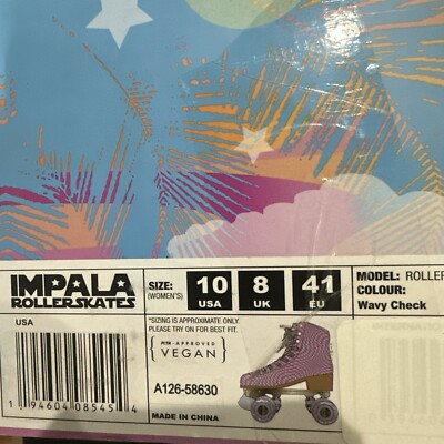 Impala Quad Skate - Wavy Check, US Womens Size 10