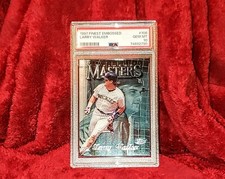 LARRY WALKER 1997 FINEST EMBOSSED MASTERS #106 ROCKIES HOF PSA 10 🔥RARE POP 1