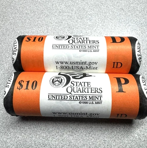 2007 Idaho P&D  State Quarter Rolls in Sealed Mint Packaging R55