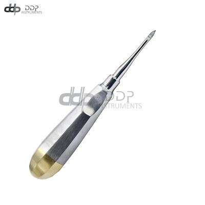 DENTAL TOOTH ELEVATOR HEIDBRINK STRAIGHT WITH GOLD Instruments