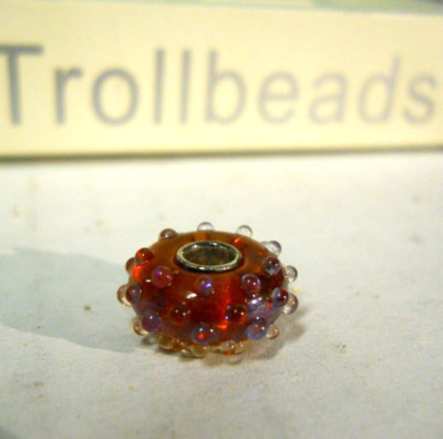 Elfbeads  925 Sterling Silver Core Glass HALO DEWDROPS BEAD Trollbead