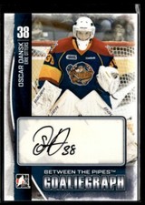 2013-14 Between the pipes Goaliegraph auto Oscar Dansk #A-OD
