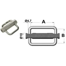 FIBBIA INOX MM 50 ACCESSORI BARCA NAUTICA
