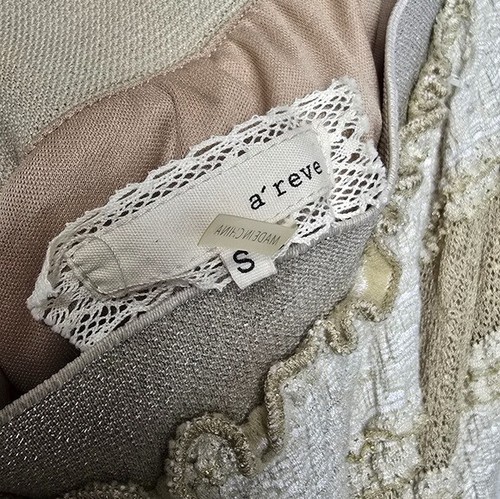 A’ Reve Anthropologie Boho Festival High Low Stufen Spitzenrock Small Lagenlook - Bild 9 von 12