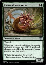 Aberrant Manawurm #138 Secrets of Strixhaven Uncommon NM