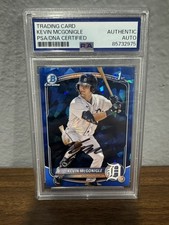 2025 Bowman Chrome Sapphire BCP-79 Kevin Mcgonigle Signed Auto PSA RARE