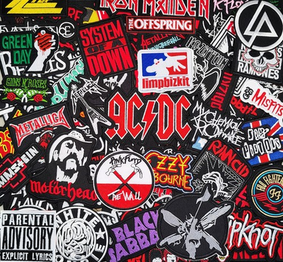 #ad #ad 119 NEW Rock Band Patches YOU PICK Heavy Metal Punk Music VEST Iron On FREE SHIP $3.85