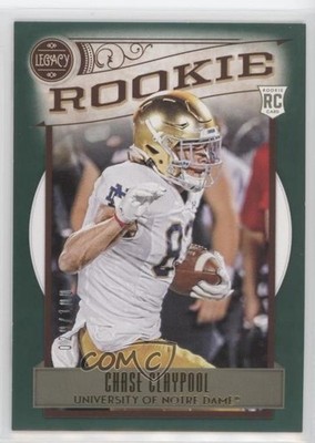 2020 Panini Legacy Rookies Green 29/100 Chase Claypool #187 Rookie RC 4l3