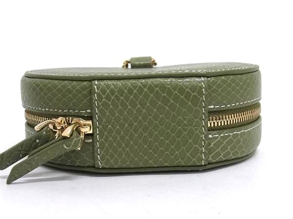 CAFUNE Python embossed leather shoulder bag poche… - image 6