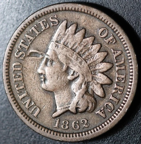 1862 INDIAN HEAD CENT - VF VERY FINE Details