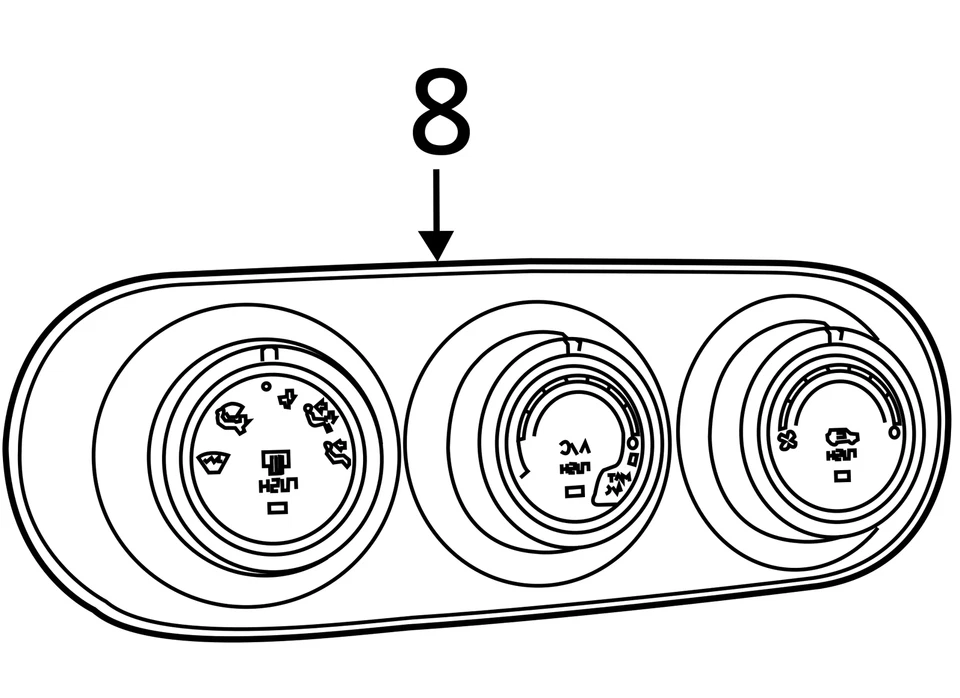 Temperature Control Panel With AC Fits 15-17 RENEGADE 2064644 - Image 4 of 4