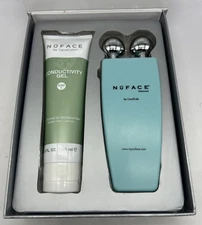 NuFACE Carolcole Facial Toning Device Kit Blue w/ 5oz Conductivity Gel READ!
