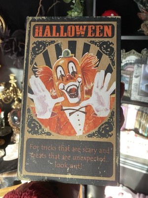 Hexenkern Halloween Hexe skurril skurril Buch Effekt Aufbewahrungsbox Clown Deko