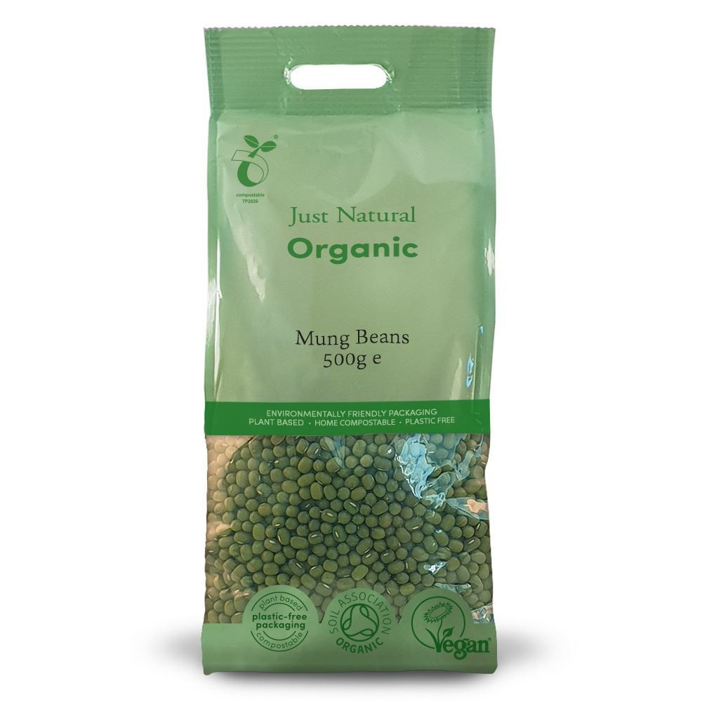Just Natural Organic Organic Mung Beans 500g - 2 Pack