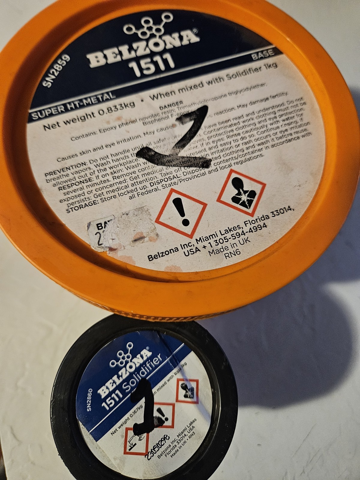 Belzona 1511 Super HT Metal - Base and Solidifier 1kg