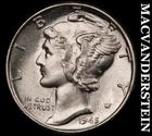 1945 Mercury Dime- Silver- Choice Gem Brilliant Uncirculated++++ Luster #J4143