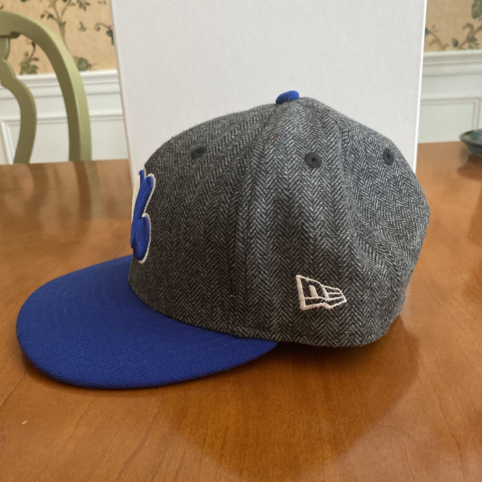 Expos Baseball cap, Herringbone Pattern, Blue, Wh… - image 2