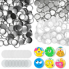 200 Sets 58Mm/2.28 Inch Button Supplies Button Parts for Buttons Maker Machine,
